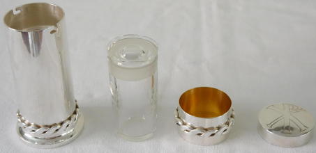 Sterling silver dual purpose Communion Pyx